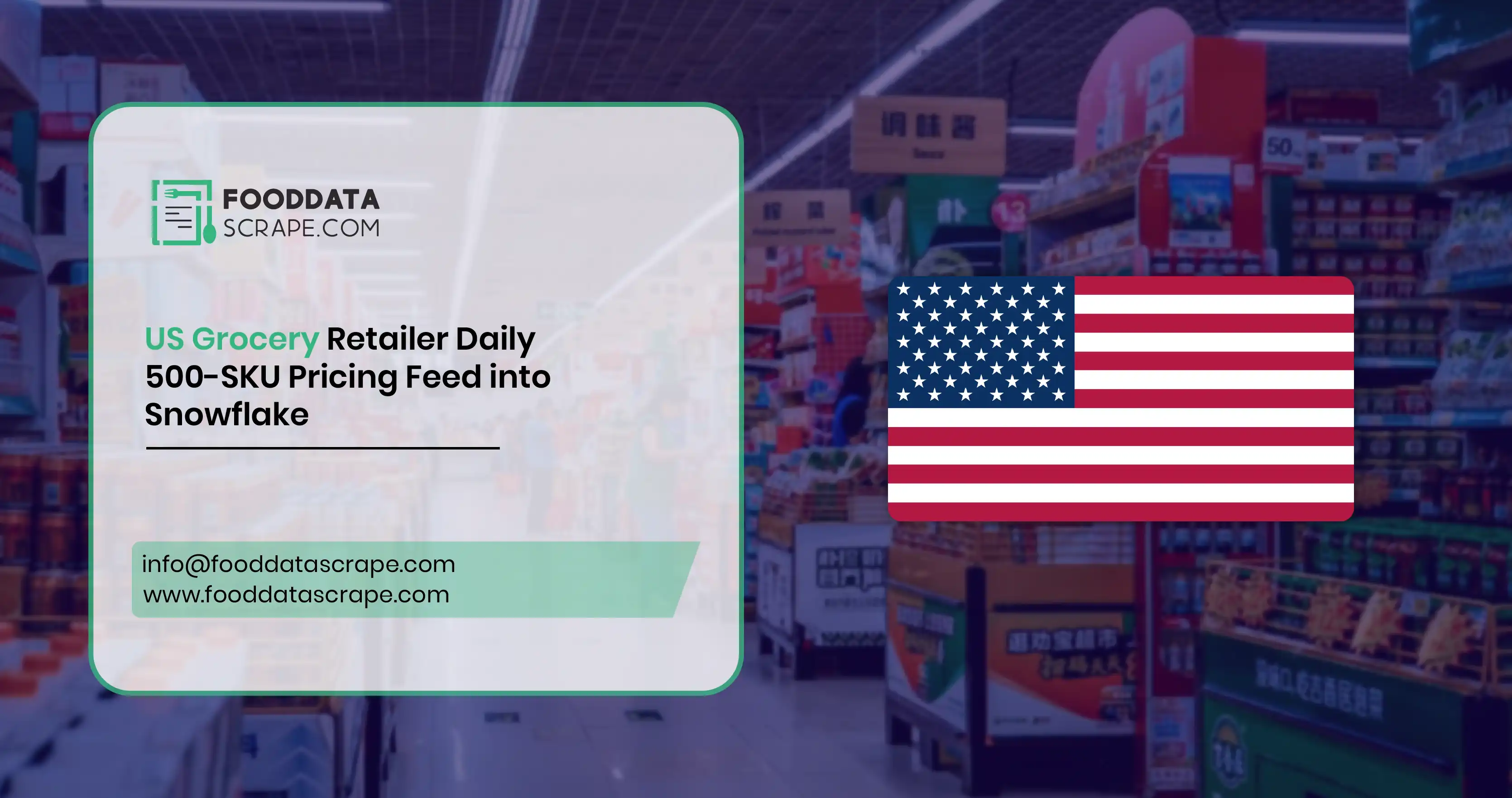 US Grocery Retailer: Daily 500-SKU Pricing Feed into Snowflake